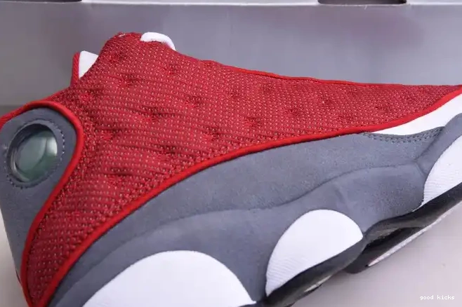 Cheap Air Red 13 Retro 414571-600 Flint Jordan Gym Grey 0601